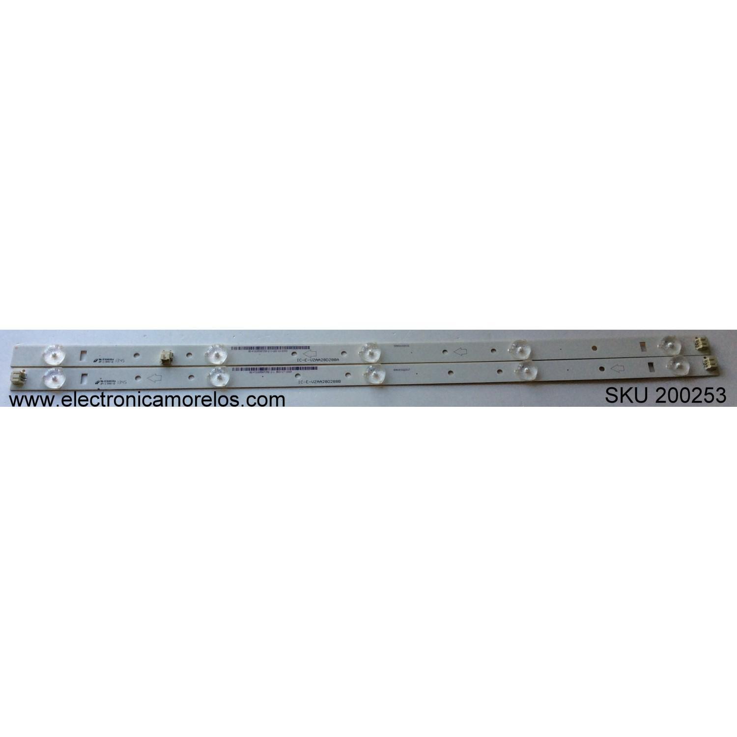 KIT DE LED PARA TV / JVC / IC-E-VZAA28D288B / IC-E-VZAA28D288A / MODELO EM28T